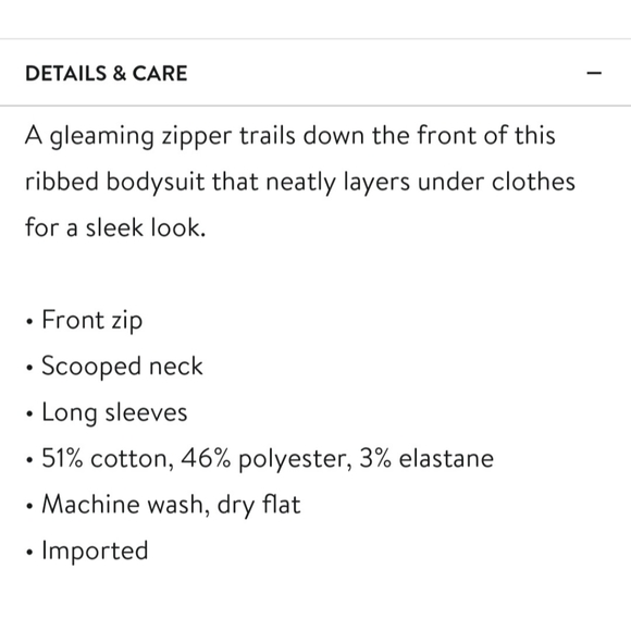 Pink ring pull zipper ribbed bodysuit - Picture 9 of 9